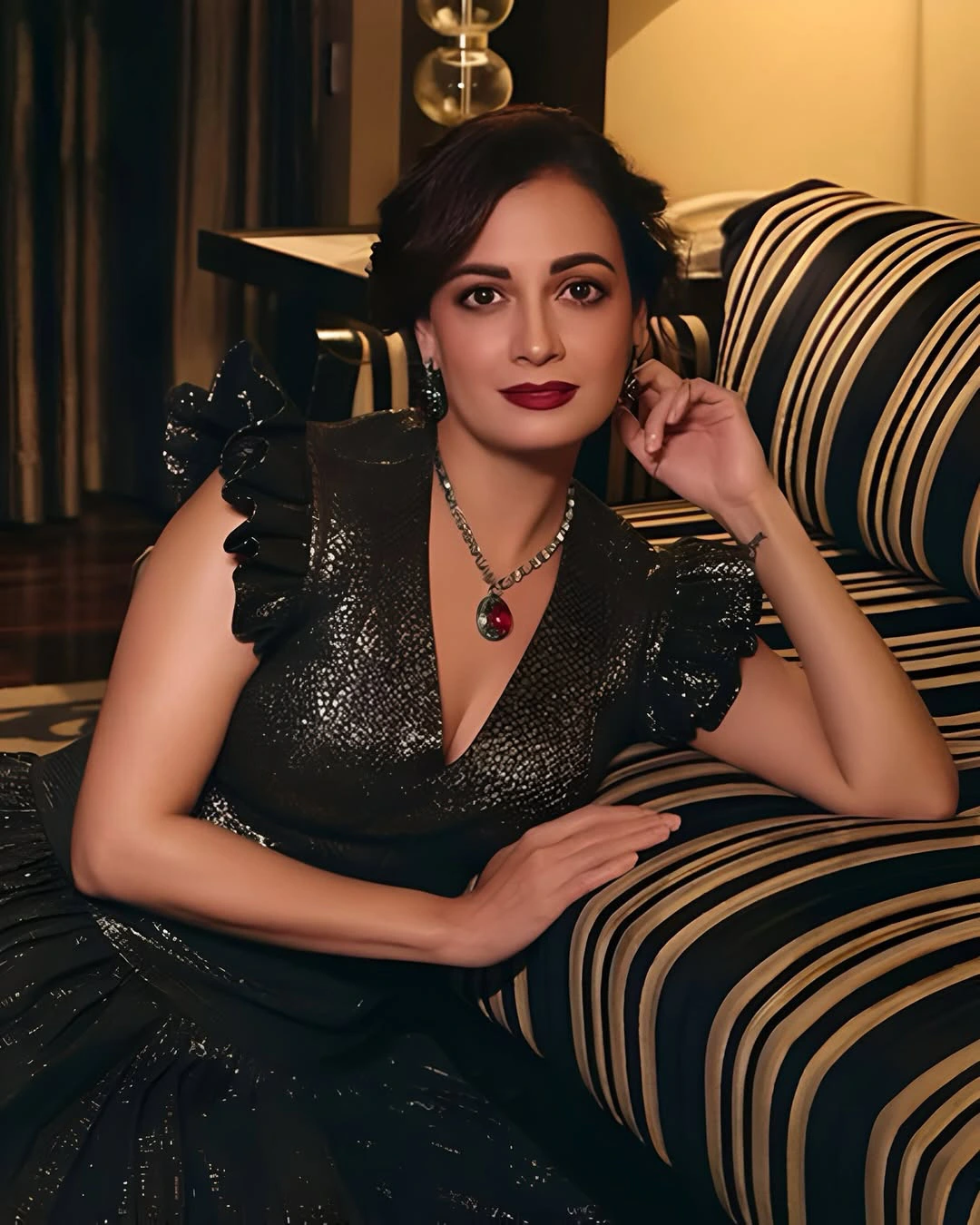 Actress wearing jewelry