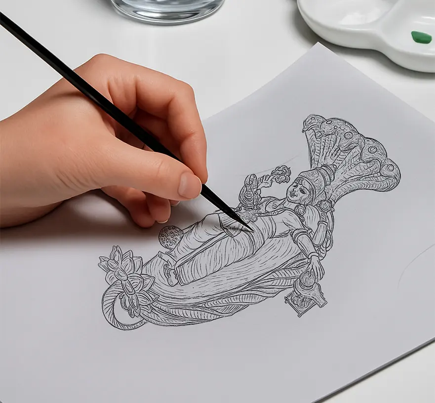 Jewelry Sketch with Emeralds